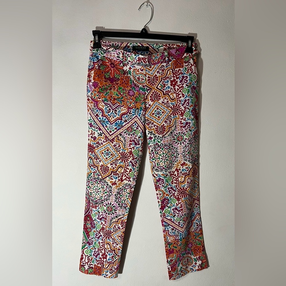 Lauren Ralph Lauren paisley print straight leg dress pant